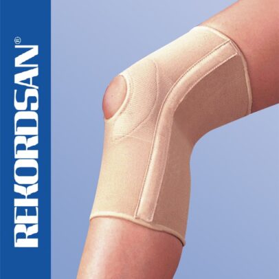 GINOCCHIERA ELASTICA SPECIAL STECCATA, CON FORO ROTULEO