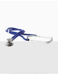 Stetofonendoscopio in acciaio inox satinato – Doppia testa ruotante – Adulti