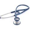 Stetofonendoscopio in acciaio inox satinato – Doppia testa ruotante, Cardiologico