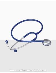 Fonendoscopio testa piatta anatomica in zinco anodizzato satinato
